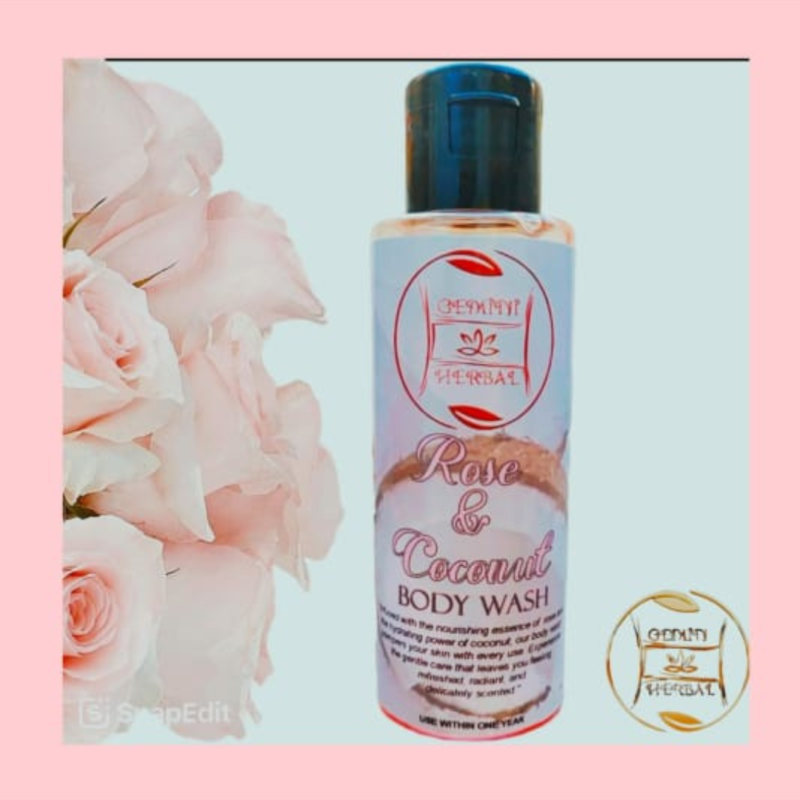 Rose & Coconut Body Wash With Vitamin E (120ml)